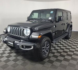 Jeep Wrangler Sahara 4 portes 2024 d'occasion, propre, transmission intégrale, conduite à gauche, intérieur foncé, régulateur de vitesse adaptatif, sièges en tissu, automatique, jantes R19 - Product Image 1