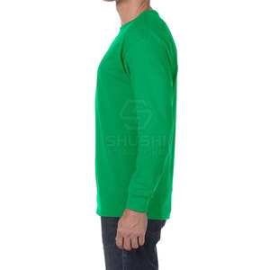 เสื้อยืดแขนยาวผ้าสแปนเด็กซ์/ ผ้าคอตตอนผ้าสแปนเด็กซ์ตัวใหญ่พิเศษเป็นมิตรต่อสิ่งแวดล้อมระบายอากาศได้350ก. - Product Image 6