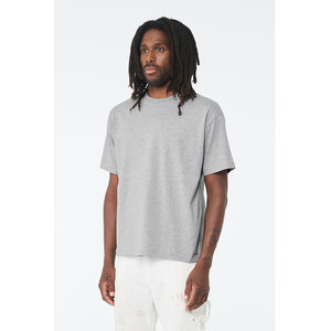 Alta calidad 100% algodón de los hombres de gran tamaño Vintage azul marino Boxy camiseta con hombro caído cuello falso personalizable diseño liso - Product Image 5