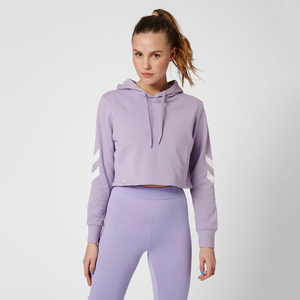 2023 Women's Crop <b>Top</b> Hoodie Customized Short Length with Full Sleeves High Quality Best Design for <b>Winter</b> - Product Image 6