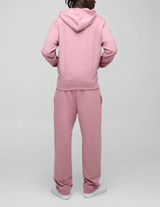 Streetwear personnalisé 100% coton survêtement pour homme avec cordon imprimé poches latérales anti-froissement anti-boulochage ensemble Hip Hop 2 pièces - Product Image 4