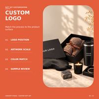 Coffret Cadeau Homme Haut de Gamme Écologique en Métal, Personnalisable avec Logo OEM, Promotionnel pour Dirigeants d'Entreprise, Sérigraphie, Fête des Pères