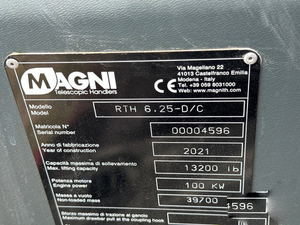 Chariot télescopique RTH 6.25 2021 de qualité supérieure, prêt à l'exportation - Product Image 6