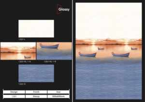 Carreaux muraux en céramique 300x600mm pour salle de bain et cuisine, finition brillante ou mate, texture effet sucre, design mural intérieur luxueux. - Product Image 4