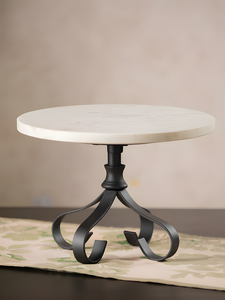 Top de mármol más vendido con soporte de metal Soporte de pastel para mesa de boda de Navidad DE LA India - Product Image 4