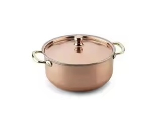 Cazuela de color negro y dorado personalizada, cazuelas redondas de 3 litros hechas a mano, Fabricante Mayorista - Product Image 4