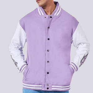 Chaqueta universitaria de lana de invierno de último diseño para hombre, chaqueta Bomber de béisbol universitaria con cierre de botones y bolsillos interiores Letterman - Product Image 1