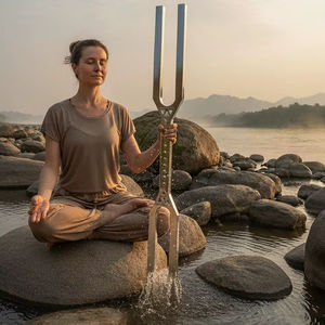 Diapason à double fréquence |   (432 Hz et 288 Hz) |   Avec un marteau - Product Image 1