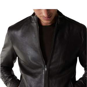 Veste en cuir suédé Marque de mode Veste polaire en cuir suédé de créateur Vestes de luxe d'hiver pour hommes - Product Image 3
