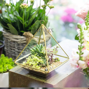 ของตกแต่งโต๊ะการแสดงผลทรงเรขาคณิตทำจากแก้วขนาดครึ่งแปดชั้นสำหรับวางบนโต๊ะ - Product Image 3