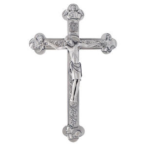 Pendentif croix en argent pour hommes Style punk classique Garçon Tendance Bijoux en argent Ornement et crucifix Article d'église d'autel - Product Image 2
