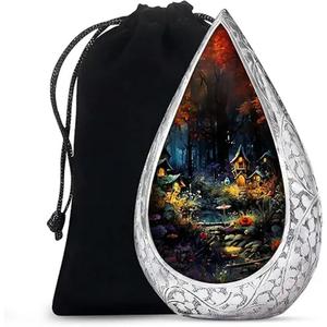 Urna de cremación para adultos Heavenly Angel de alta calidad para cenizas, urna funeraria de Metal, urnas conmemorativas de cremación para adultos para suministros funerarios - Product Image 4