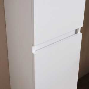 White Suspended Bathroom Column <b>Wall</b> <b>Shelf</b> - Product Image 5