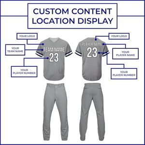 Camiseta de Béisbol y Uniforme Personalizados para Hombre de Alta Calidad, Transpirables, 100% Poliéster, Impresión por Sublimación OEM - Product Image 5