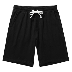 Conjunto de camiseta y pantalones cortos deportivos informales de verano 2025 para hombre, tejido de punto transpirable, patrón sólido bordado - Product Image 3