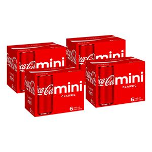 Coca-Cola Classic Boisson Gazeuse 250ml Mini Canettes Pack de 6 Goût Original Rafraîchissant Boisson Gazeuse Vente en Gros Approvisionnement en Vrac - Product Image 4