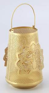 Venta al por mayor de candelabro de cristal dorado farolillos colgantes de mesa farolillos decorativos para el hogar por fabricante exportador - Product Image 5