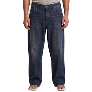 Jeans de Mezclilla Extra Anchos para Hombre, Corte Holgado, Estilo Urbano, Color Claro - Product Image 1
