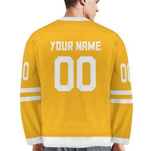 Jersey de hockey sobre hielo bordado personalizado transpirable hecho en Pakistán transpirable precio al por mayor tarifa barata servicios OEM - Product Image 3