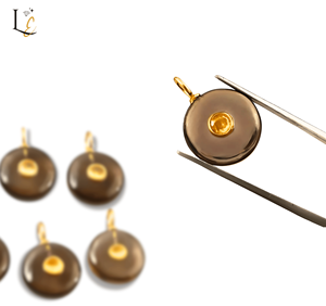 Natural Smoky Quartz Gemstone Inlay <b>Pendant</b> 925 Sterling Silver Fine <b>Pendants</b> Charms for Jewelry Zircon Inlay <b>Pendant</b> Wholesale - Product Image 6