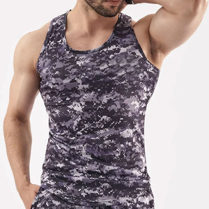 Haute qualité hommes coton débardeur doux respirant tissu personnalisé en gros pour musculation Fitness tricoté Stringer - Product Image 5