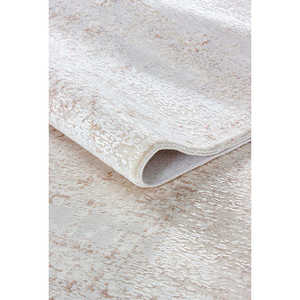 Alfombra Moderna Beige Zett ZE003 de Netline Home Depot, 60% Viscosa, 40% Acrílico, No Desprende Pelusa, Fácil de Limpiar, Duradera - Product Image 2