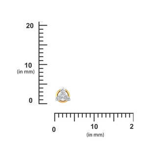 14k Gold Zircon Diamond <b>Nosepin</b> Body Jewelry for Wedding Gift - Product Image 5