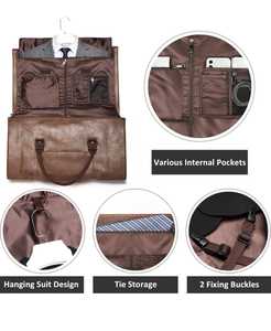 Stylish Unisex Large Luxury <b>Gym</b> Travel Duffel Bag Genuine Leather with Zipper Closure Latest Fashion - Product Image 5