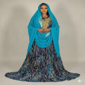 Tissu Jacquard Fransawi Dirac Somalien Léger et Classique à Motifs Floraux et Pierres, Idéal pour les Occasions Spéciales - Product Image 1