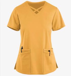 Uniformes médicaux de gommage pour femmes haut uniforme d'infirmière pour le service OEM d'hôpital - Product Image 2