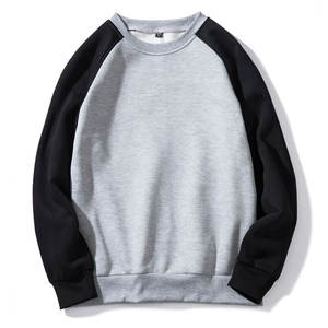 Vente en gros OEM logo personnalisé unisexe ras du cou sweat uni vierge à capuche coton polyester hiver pull en vrac - Product Image 1