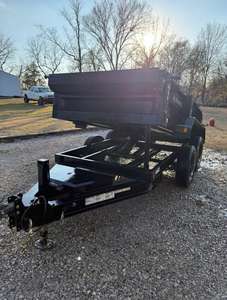 Remorque à benne basculante de qualité supérieure 5x10 pour usage agricole, système hydraulique durable avec composants d'engrenage pour remorque de tracteur - Product Image 1