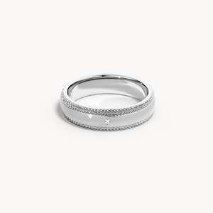 Bague solitaire plaquée rhodium avec rubis et jade - Bijou raffiné et élégant - Product Image 1