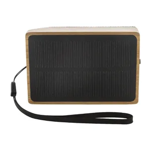 Altoparlante Solare Wireless Ecologico SolBeat, Gadget in Bambù - Product Image 4