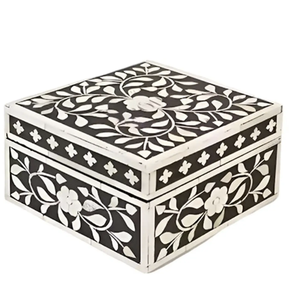 Boîte à bijoux en matériau de balai TIMELESS CRAFT TC-688, design floral magnifiquement conçu, meilleur cadeau - Product Image 2