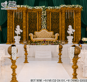 Panel clásico blanco tallado para escenario de boda, estilo marroquí, paneles de arco 3D para la decoración del escenario de boda, aspecto elegante para la decoración del escenario de boda - Product Image 5