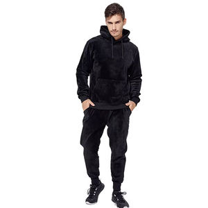 เสื้อมีฮู้ดผ้าหนาสีดำกันหนาวแขนยาวผ้านิ่มสุดๆสำหรับผู้ชายโลโก้ตามสั่งใหม่ - Product Image 4