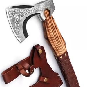 ขวานไวกิ้งแบบแฮนด์เมดหัวขวานเหล็กกล้าคาร์บอนสูงเครื่องมือตัดสำหรับตั้งแคมป์กลางแจ้งทำด้วยมือ - Product Image 1