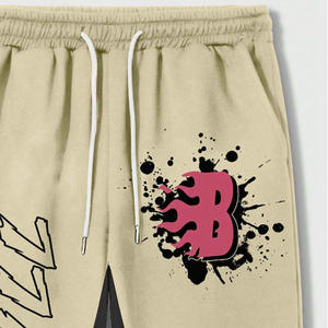 กางเกงวอร์มขาบานสำหรับผู้ชายกางเกงวอร์มทรงหลวมแบบลำลองสำหรับวิ่งขายาวโลโก้ออกแบบได้ตามต้องการ - Product Image 3