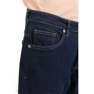 กางเกงยีนส์ทรงสลิมฟิตแบบสโตนวอช วินเทจ ทรงดินสอ ขากว้าง ปักลาย สำหรับฤดูหนาว ด้วยเทคนิคการย้อมสีแบบวอช - Product Image 3