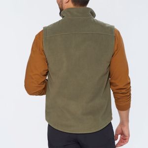 Chaleco polar con cremallera para hombre OEM de fabricación personalizada con bolsillos: cómodo y funcional para uso diario - Product Image 5