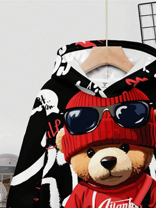 Pull à capuche et sweat-shirts en coton pour garçons pour la saison d'hiver avec logo personnalisé pour l'hiver - Product Image 3