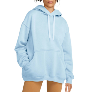 Sweats à capuche pour femmes surdimensionnés à épaules tombantes décontractés respirants 100% coton pull Premium coupe ample Y2K sweats à capuche pour femmes - Product Image 3