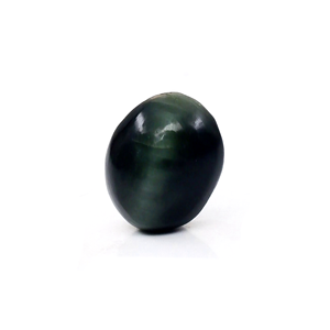Ojo de Tigre Natural, Ojo de Gato Opalino, 14.19 ct, Corte Oval Cabochon, Gema Pulida, Certificada por IGI, Amarillo, Verde, Marrón, Sintética, 8 mm - Product Image 1