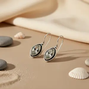 Pendientes de Plata 925 con Circonita Cúbica para Mujer, Regalo - Product Image 1