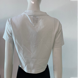 Custom Logo Printed Cute Workout Plain Blank Fitted Sexy Basic Ribbed White Knit Tube Cropped Tank <b>Top</b> Women <b>Crop</b> <b>Top</b> - Product Image 6