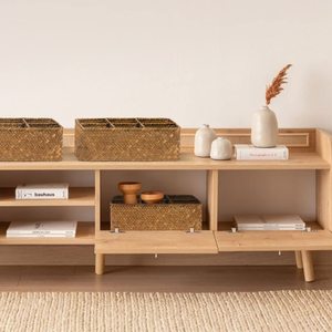 Cajas de Té Pequeñas Únicas, Accesorios de Decoración Personalizados, Cesta de Mimbre para Bolsitas de Té, Caja con Divisiones - Product Image 5