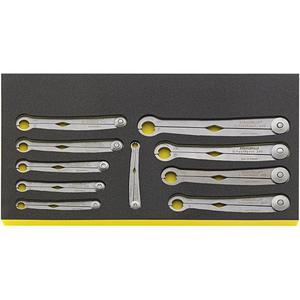 Juego de Llaves de Trinquete con Anillo de Presión Stahlwille TCS de 10 Piezas - Product Image 1