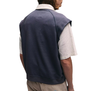 Sudaderas sin mangas de cuello redondo diseño personalizado Boxy Fit para hombres bordado sudaderas de gran tamaño sudaderas con capucha DDP envío - Product Image 2