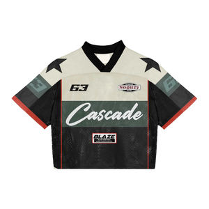 Maillots de football rétro en polyester surdimensionnés pour hommes avec sublimation - Product Image 4